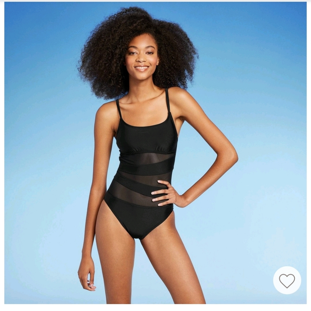 NWT black one piece swim suit